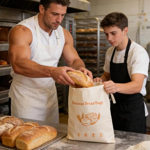 Bolsas de cera de abeja para pan que evitan la humedad en casa 3