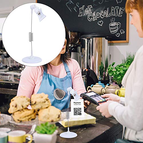 VILLCASE 4 Pcs Titular de Etiqueta Profissional Prateleira Clipe de ExibiÃ§Ã£o Suporte de Etiqueta d