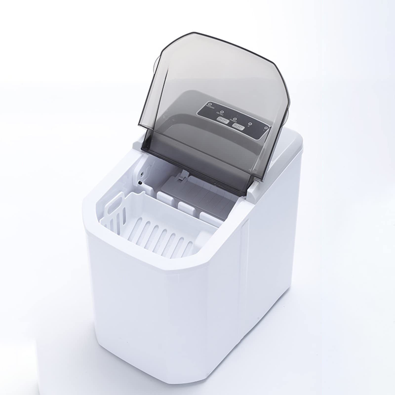 Dntum Countertop Ice Maker Machine, Mini Portable Ice Machine, Two Ice Cube Sizes, Quiet Operation, Viewable Window, for Home Kitchen Office Bar Party on Fridge.com