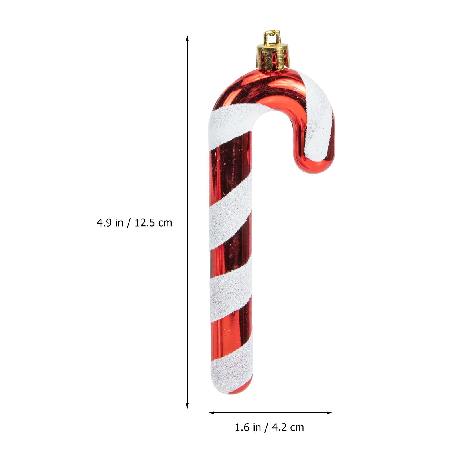 Didiseaon 30 Piezas Adorno Colgante Navideño Rojo de Plástico Ligero para