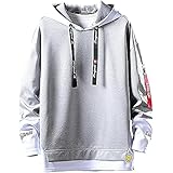 [foxseon] 秋服 メンズ パーカー 長袖 フード付き レイヤード 無地 シンプル おしゃれ 大きいサイズ カットソートップス フード付き ゆったり カジュアル プルオーバー gray-XL