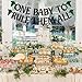 One Baby to Rule Them All Banner - Fantasy Shire Theme Gender Reveal Party Decor, Medieval Baby Shower Decorations Black Glitter