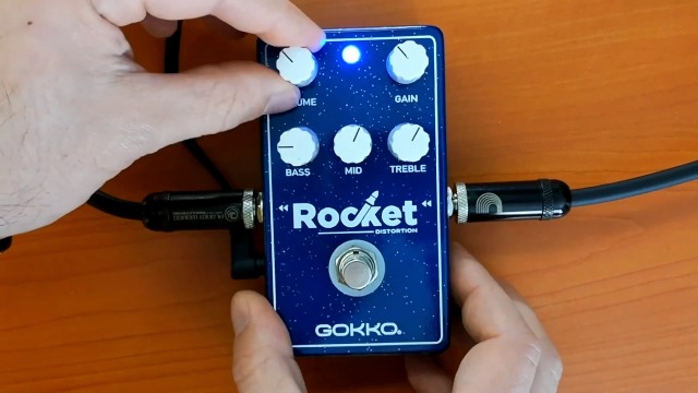 Amazon | GOKKO ディストーション・ペダル GK-45 Rocket ゲイン
