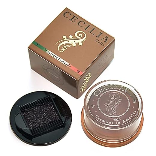CECILIA ‘Signature Formula’ Rosin for Cello, Rosin Specially Formulated Cello Rosin for Cello Bows (New ‘Liquid Form Blending Method’) with Included Rosin Spreader (Full Cake)