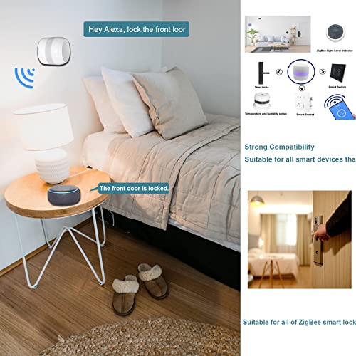 Gantch Tuya Zigbee Hub Gateway, Wifi Smart Home Bridge Wireless Remote Controller, Compatible With Alexa/Google Home Hub, Work With All Zigbee 3.0 Smart Products (2.4G Wifi Required) Mqtt #TOP6