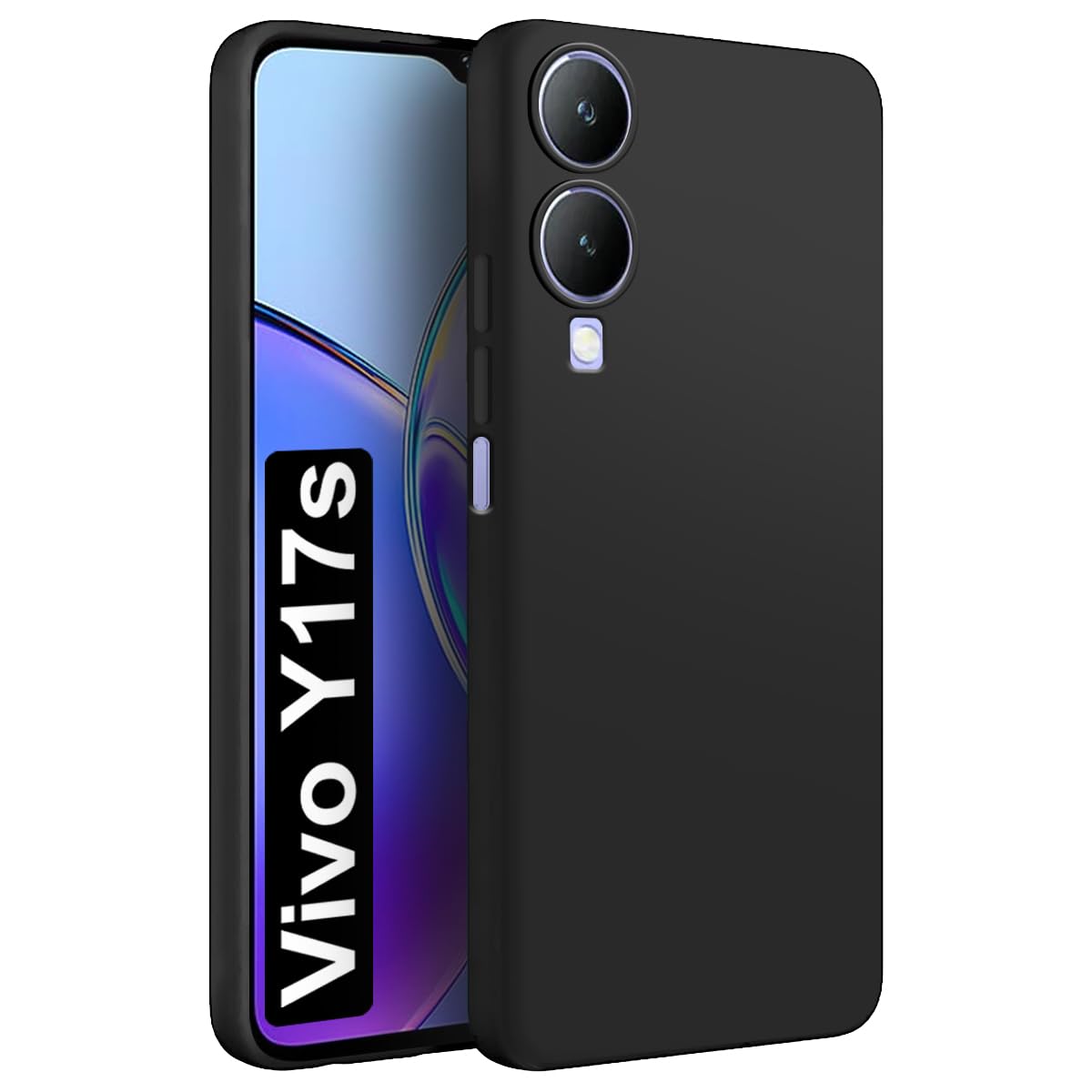 Fashionury Back Cover Case for Vivo Y17s | Camera Bump Protection | Matte Soft Silicon Flexible | All Side Shock Proof Rubberised Back Case Cover for Vivo Y17s (Black) (B0CKZDB8JY) Amazon Price History, Amazon Price Tracker