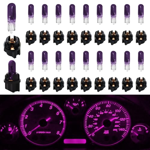 20 unidades luces T5 para tablero de auto, 12V 1.2W miniatura 1