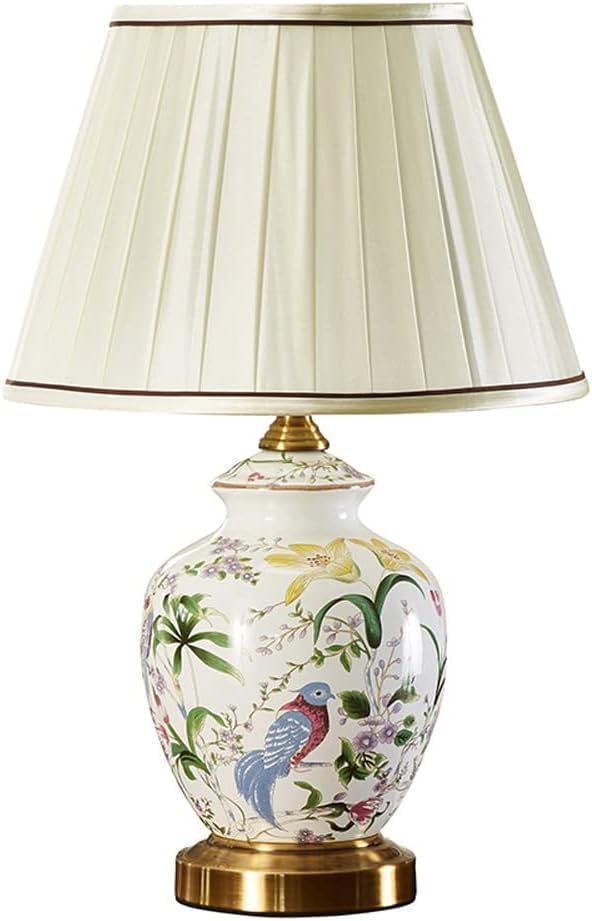 Lampe de table en porcelaine céramique pour illuminer un salon sombre