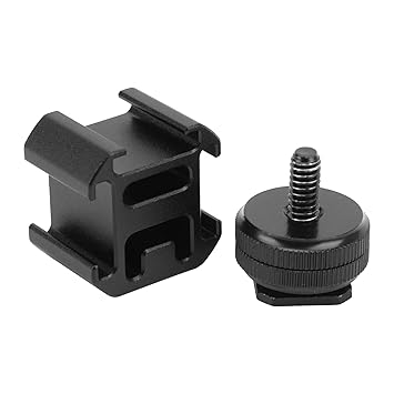 3 Cold Shoe Holder Mount, Convenient Triple 3 Cold Shoe Mount On Camera Three?Head Cold Shoe Design Easy to Carry for Photography for Home