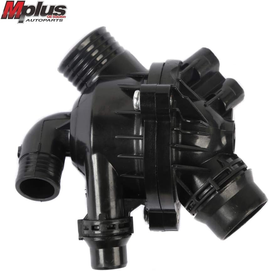 MPLUS 41008797D0 Coolant Thermostat Housing Fits 2006-2010 for BMW X5, 2008-2010 for BMW X6 3.0L 2979CC l6 GAS DOHC