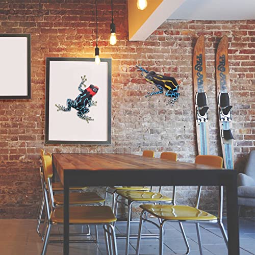 Wall Hanging Iron Frog, 3D Metal Design Frog Climbing Frog Wall Decor Of Art Sculpture Hanging Decorations For Home Garden Bedroom Indoor Outdoor #TOP6