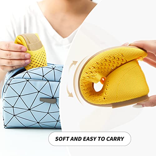 Image of hash bubbie Women's Mesh Flats Shoes Ballet Dress Shoes | knit dressy slip on business non slip breathable casual comfortable pointed toe loafers