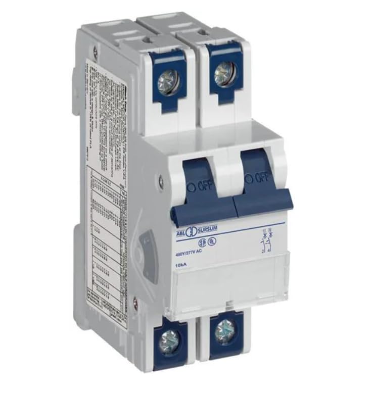 2Z03UM, Circuit Breaker, Thermal, 0.3A, 2 Pole, Z Trip, Ring Tongue, V-EA Series