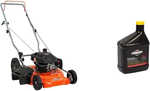 YARDMAX Cortacésped de 21 pulgadas 170cc 2 en 1 a gas con ruedas traseras altas y aceite de motor Briggs & Stratton 100005 SAE 30W - 18 onzas