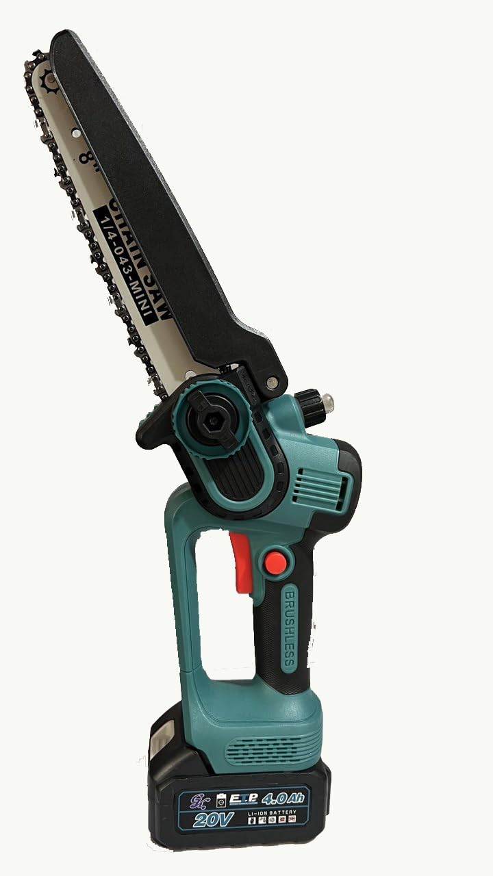 Swashtkon 20V Cordless Chainsaw One Hand Lightweight Portable Battery Operated 8