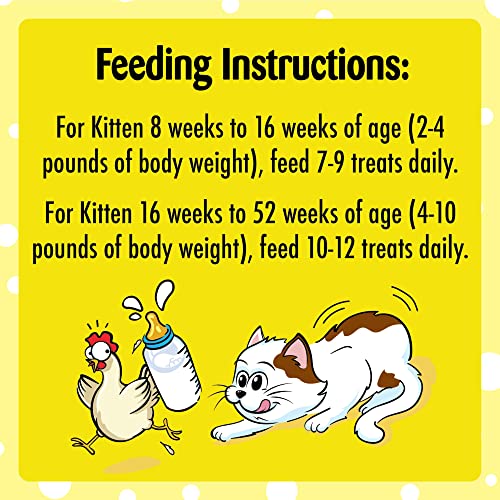 Temptations Chicken and Dairy Flavor Crunchy and Soft Kitten Treats, 6.3 oz.