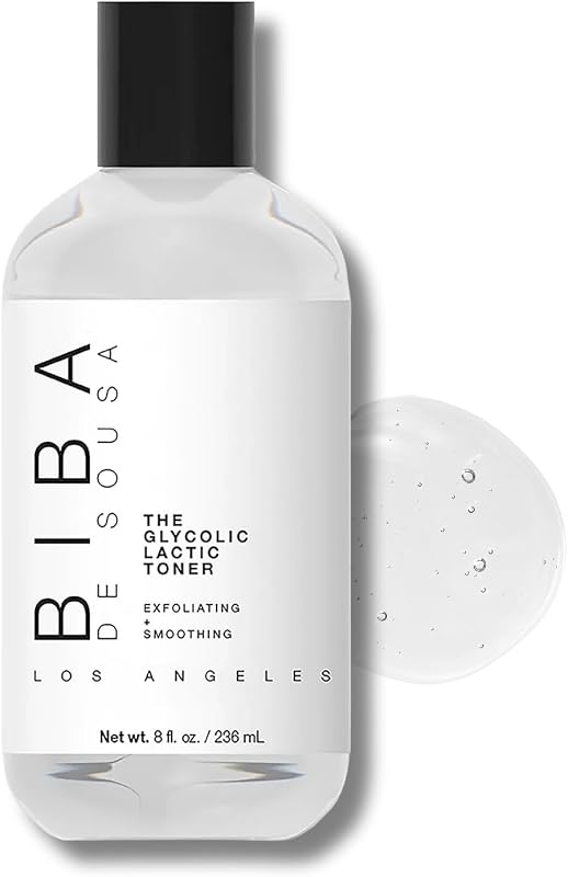 biba de sousa Tônico Glicólico e Lático com AHA, Ácido Hialurônico e Aloe Vera, 240 mL