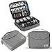 Produktbild Vemingo Kabeltasche Kabelorganizer Doppelte-Schichte Kabel Etui Elektronik Zubehör Organizer Tasche Universaltasche für elektronische Kleingeräte zur Reise, Grau