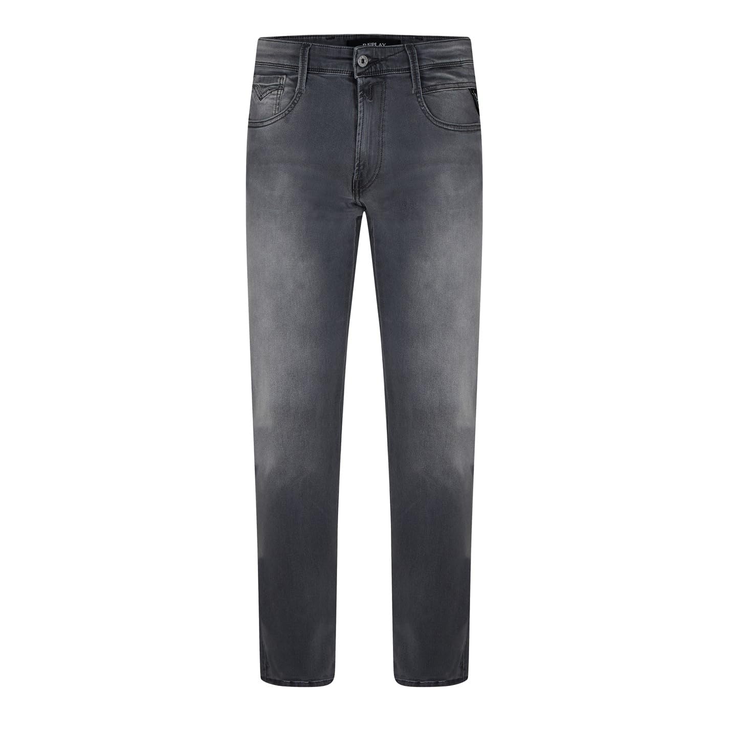 Replay Men's Anbass Slim Jeans, Grey (Dark Grey 096), 34W 30L UK