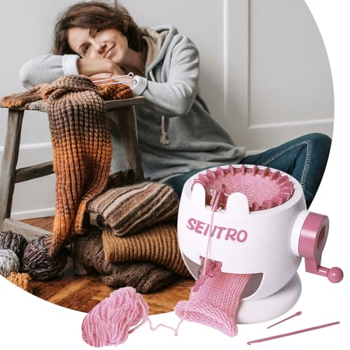 Image of FYGAIN SENTRO Knitting Machine, 22 Needles Knitting Crochet Machines Kit for Sock /Hat /Pumpkin