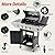Jaxenor 4-Burners Propane Gas Grill with Side Burner & Thermometer, Stainless Steel Propane Grill for Outdoor BBQ and Camping, Patio Backyard Barbecue, 42000 BTU Output