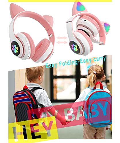 Woukksy Casque Audio pour Enfant avec Micro, Casque Bluetooth sans Fil avec Oreilles de Chat LED, Pliable Casque Enfants… - Les Beatles, Paul McCartney, John Lennon, RIngo Starr, George Harrison Woukksy Casque Audio pour Enfant avec Micro, Casque Bluetooth sans Fil avec Oreilles de Chat LED, Pliable Casque Enfants… – Image 5