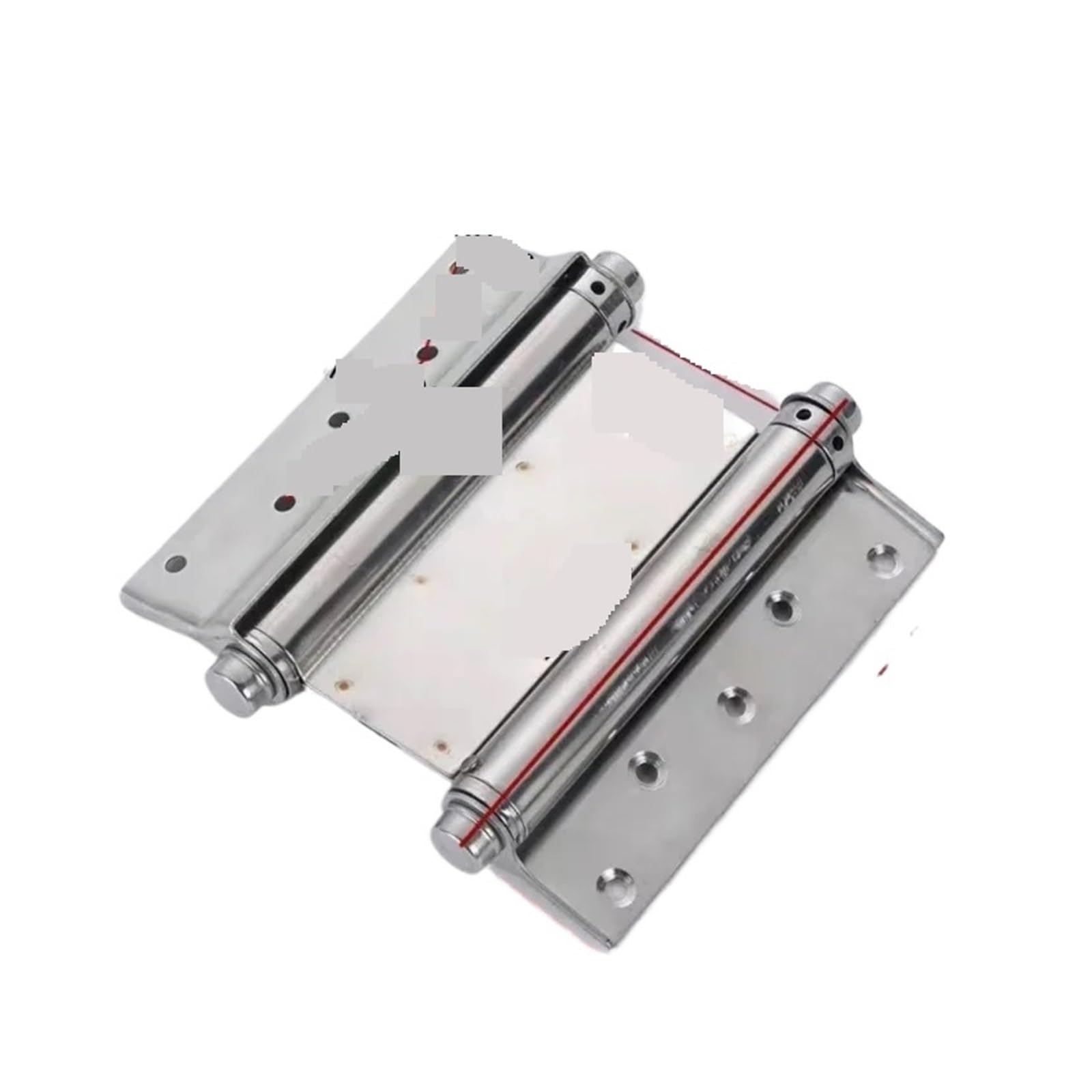 Double Action Spring Door Hinges Stainless Steel Double Open Spring Hinge Double-Sided Door Automatic Self Closing Two Way Free Door Fence Dedicated(6Inch 1Pcs)