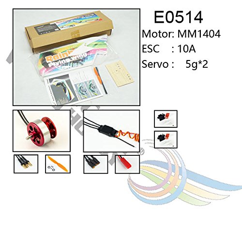 Ala voladora RC DW Hobby Rainbow V2 de 800 mm en espuma EPP resistente para aprender a pilotar 3