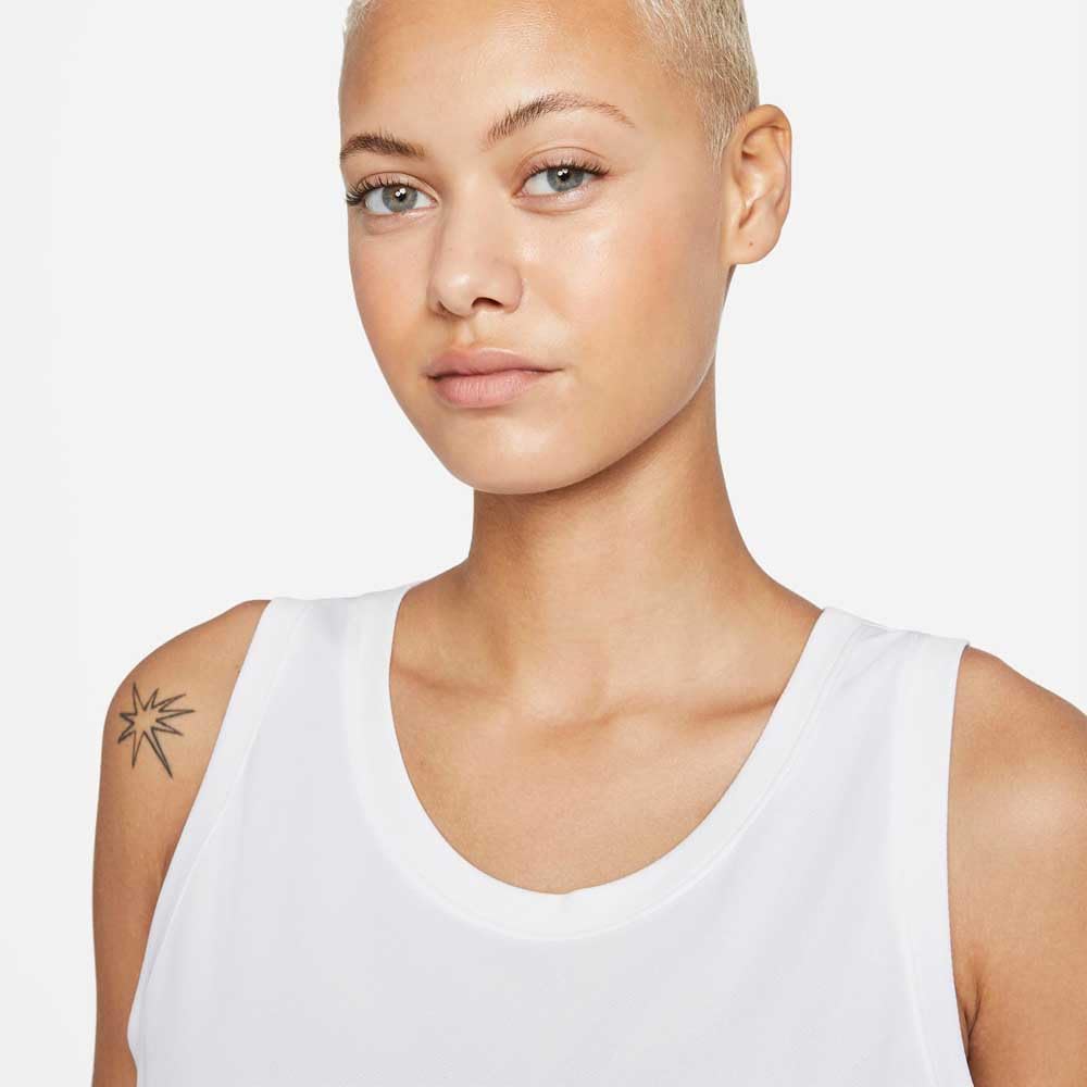 NIKE Canotta Basket Donna DF Swoosh Fly Jersey White Black Taglia L