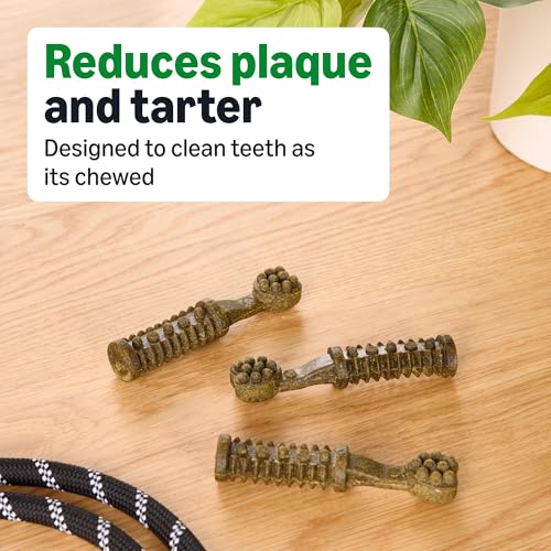 Image of Amazon Basics Dental Dog Treats to Help Clean Teeth & Freshen Breath for Medium Dogs, Unflavored, Per Pack: 36 Count, 2.25 pounds (Previously Wag)