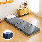 Colchón plegable, protector de colchón portátil, tapete de dormir cómodo de alta calidad con funda extraíble para acampar