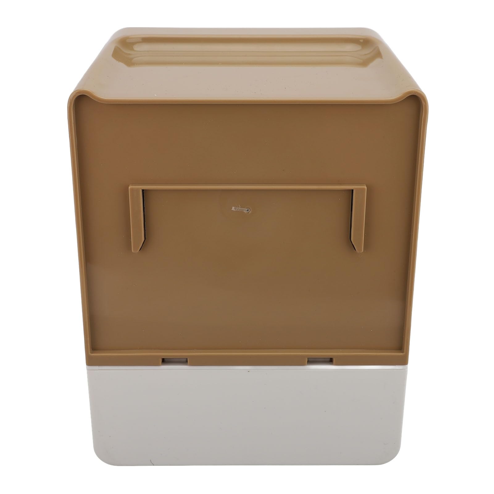 Keenso Dispensador Automático de Toallas de Papel con Sensor, Longitud Ajustable y Luz Nocturna, Diseño de Montaje en Pared Sellado para Baño, Cocina, Hotel (Brown)