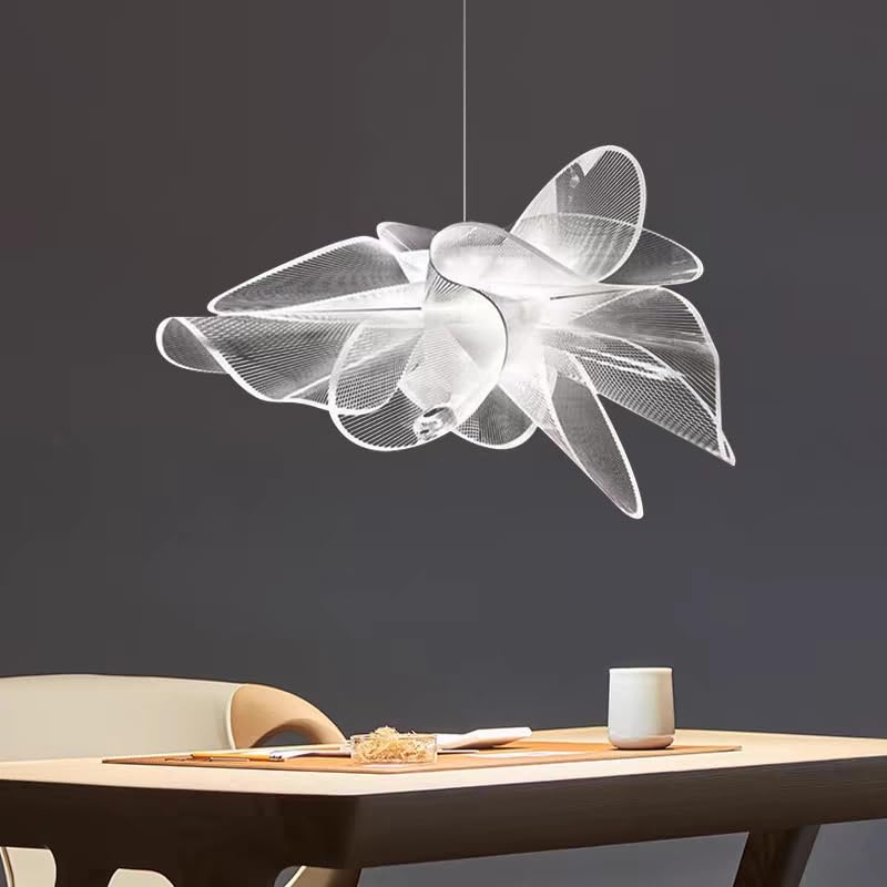 Lampe suspendue LED pétale grand format luminaire pour restaurant et salon