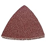 40 Grit Triangular Multitool Sandpaper, Wood Sanding Fit 3-1/8 Inch Oscillating Multi Tool Sanding Pad, Pack of 20