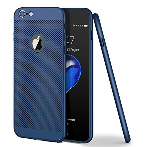 iPhone 6 Case, iPhone 6s Case,Wlksam Stylish Ultra Slim Anti-Scratch Shockproof Hard Heat Radition Lightweight Case for iPhone 6/6s Apple Cover Accessiess (Blue)