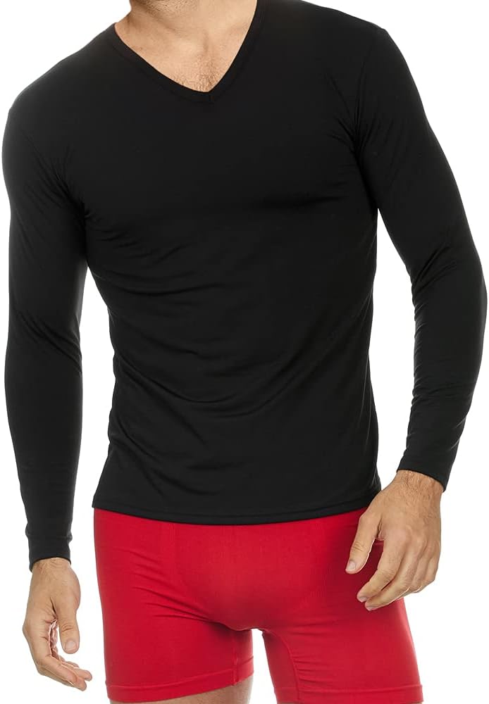 ThermajohnThermal Shirts for Men Long Sleeve Thermal Compression Shirts for Men Base Layer Cold Weather