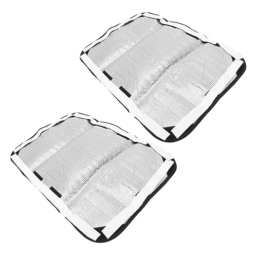 Ciieeo Lot De 2 Pare-soleil Fenêtres Et Portes Camping-car, Protection Solaire Anti-uv, Tissu Respirant, Gris Foncé, Installation Facile, Accessoires Pour Camping Et Voyage Estivaux