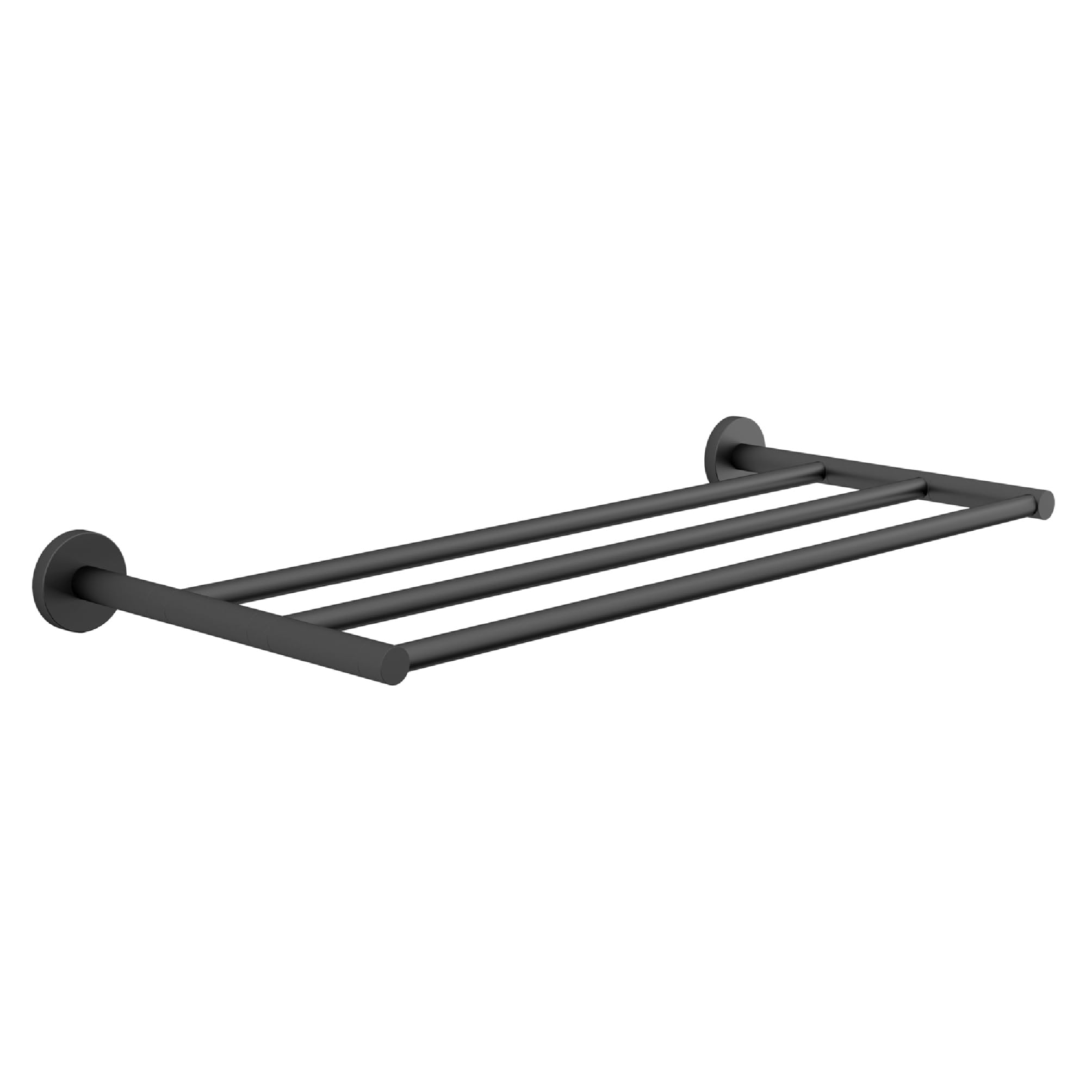 Gedy Towel Rack Felce Matte Black, Dull Black, 61,5x26,2x5,6cm