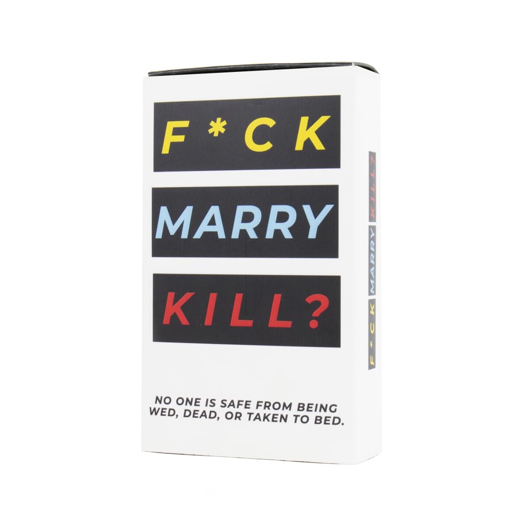 Gift Republic Adult Card Game F*ck, Marry, Kill? Fun Party Game 100 Cards Hen Party Stag Do Games Night, Black