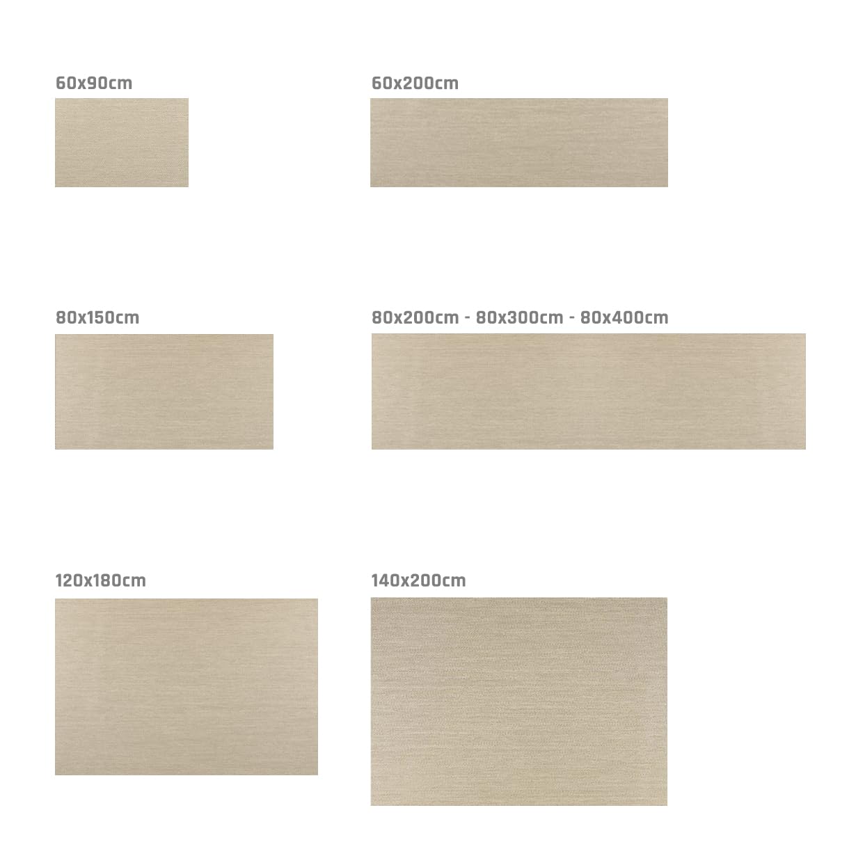 STORESDECO Alfombra Vinílica Cocina de Tejido Trenzado Premium de Alta Gama. Lavable Antideslizante Antimanchas y extraplana. Alfombras Resistentes Máxima Calidad Color Beige 60x90 cm