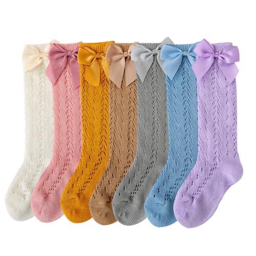 Chaussettes longues princesse respirantes et douces pour enfant