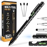 YOFIG Geschenke für Männer, 9 IN 1 Multifunktions Kugelschreiber, Adventskalender Füllung, Weihnachtsgeschenke für Männer, Männer Geschenke, Geschenke für Papa, Geburtstagsgeschenk Gadgets für Männer