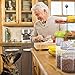 TBMax Dog Food Storage Container 3 Qt, Airtight Cat Food Container with Upgraded Large Spout, Portable Travel Pet Food Storage Dispenser for Small Animal Kibble Storage, Bird Seed Container