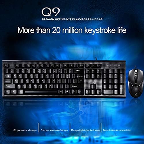 SHUHAN エレクトロニクス コンピュータアクセサリー Q9 1600 DPI プロフェッショナル 有線 グリッド テクスチャ ゲ