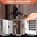 Swozzto Door Hinge Gap Adjusting Tool Kit,2025 New Upgrade Hinges Gap Adjusting Wrench,4 Size Heavy Duty Steel Door Hinge Repair Tool with Rubber Grip for Alignment Of Doors and Cabinets Etc.