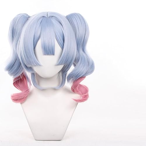 Ticomoco Long purple Mixed Pink Color Ponytails Cosplay Wig Halloween Christamas Costume Party Wigs for Adult - purple
