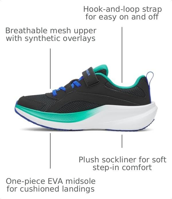 Under Armour Boys' Pre School Charged+ Assert 11, 004 Black, 11.5K by Under Armour - Used condition - Image 2
