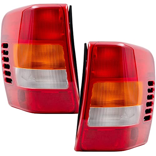 Epic Lighting Amxoe Replacement Rear Brake Tail Lights Assembly W/Circuit Board W/O Bulbs Compatible With Jeep 99-02 Grand Cherokee [ Ch2800138 55155139Ac Ch2801138 55155138Ac ] Pair #TOP10