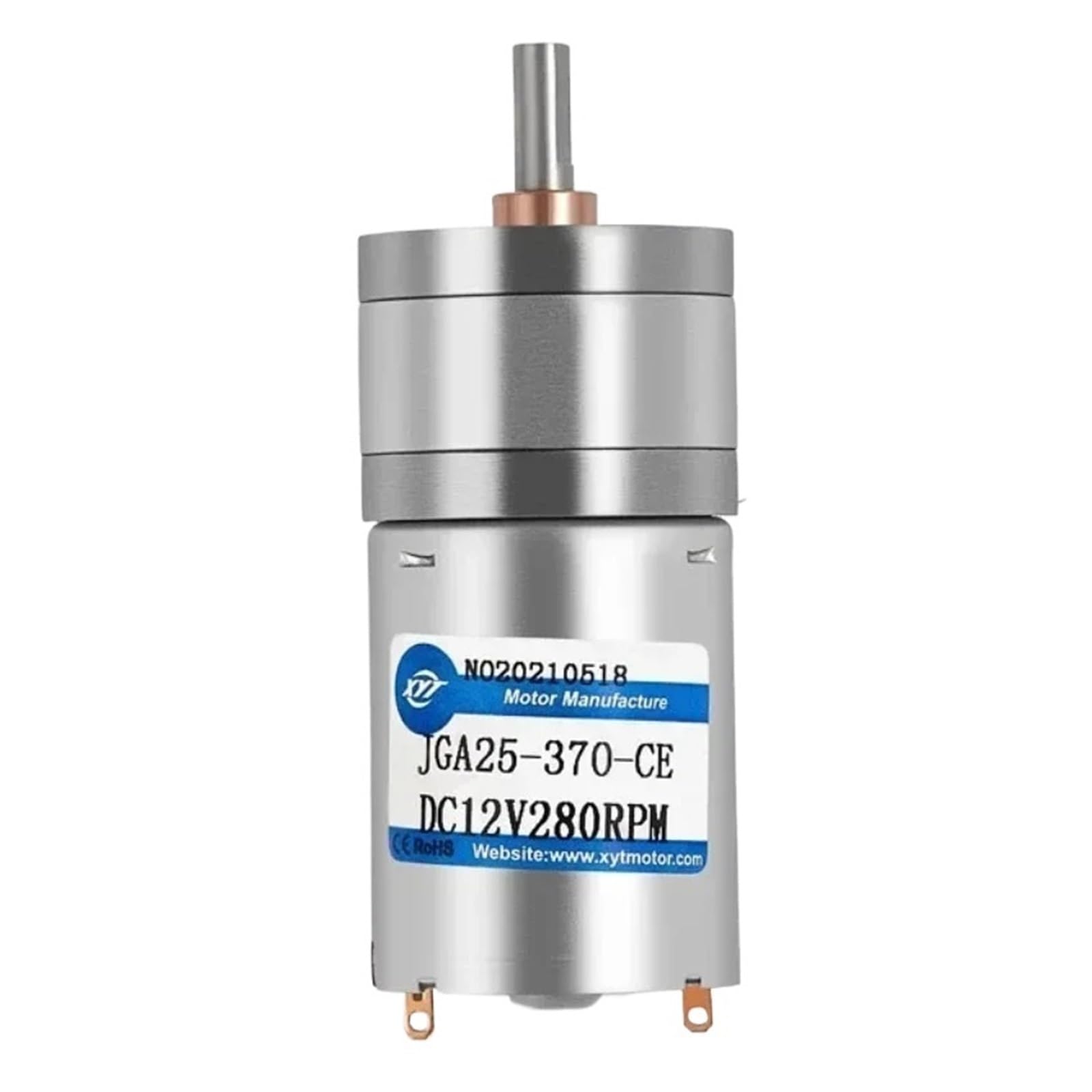 Moteur JGA25-370 24V 170 RPM : mini motoréducteur DC à fort couple
