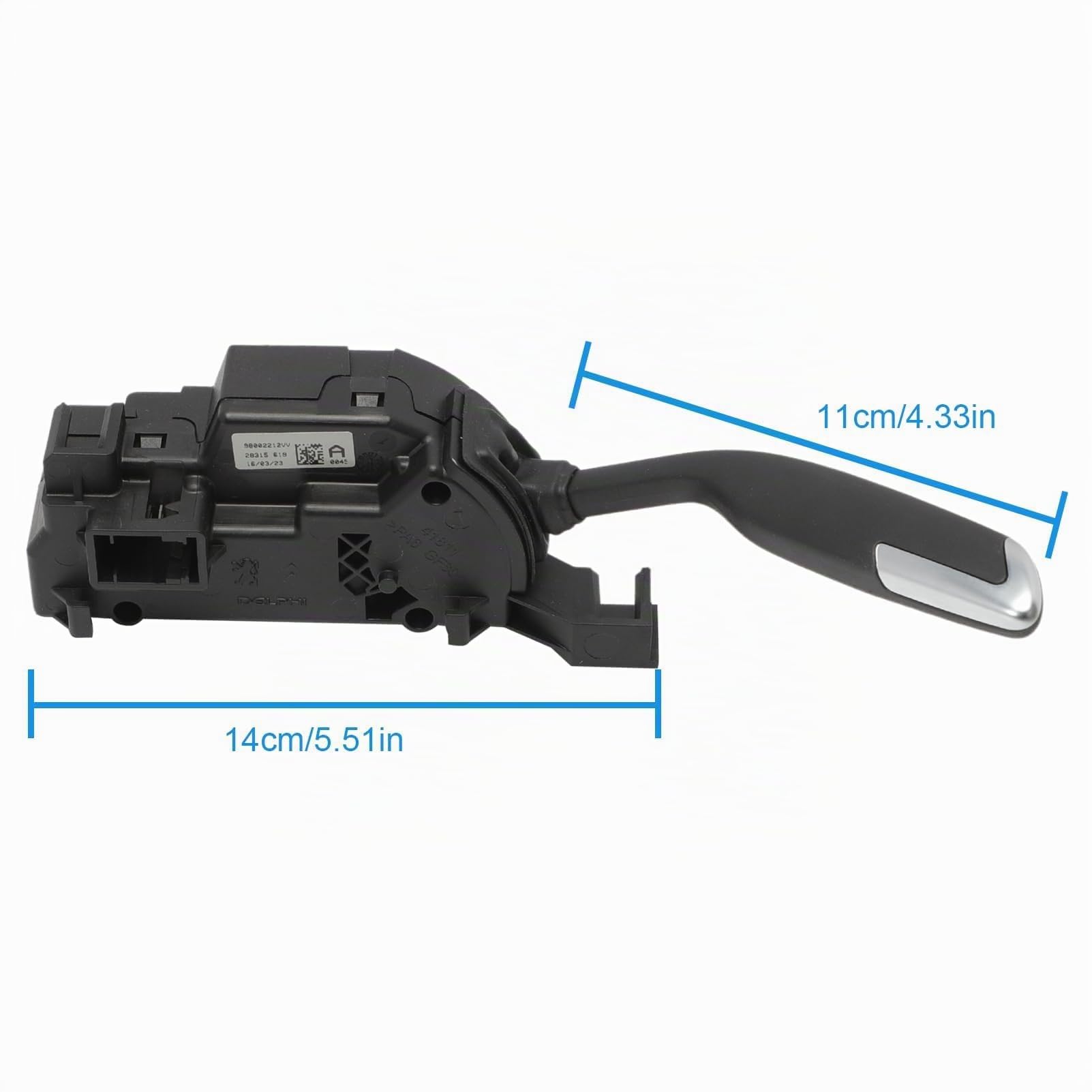 Palanca selectora de la caja de cambios C4 Picasso 98002210VV | semiautomática secuencial de 6 velocidades para Citroen C4 Grand Picasso OE: 98002212VV 96811352xt
